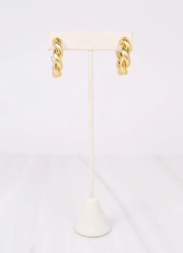 Raymonde Twisted Hoop Earring GOLD