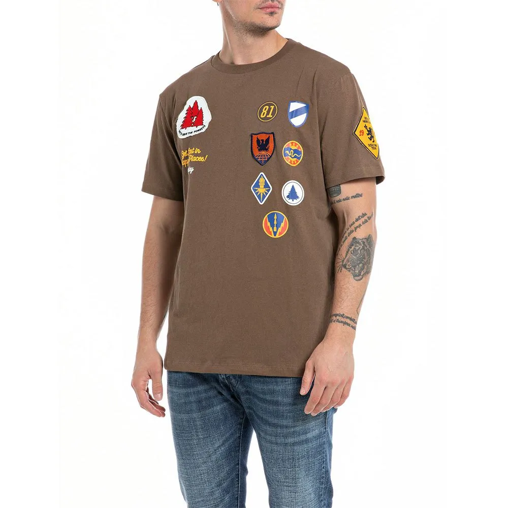 Replay M6661 22662 T-Shirt 629 Brown