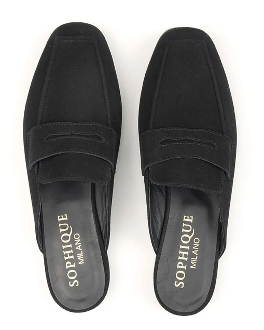 Riviera Mule Loafers in Black