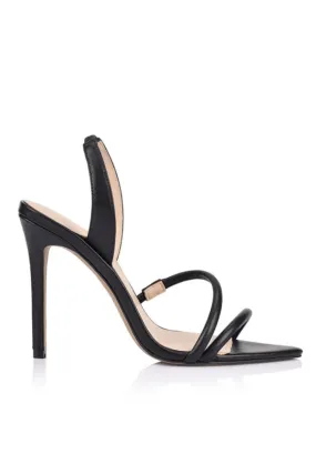 Ruby Sandal Black Leather