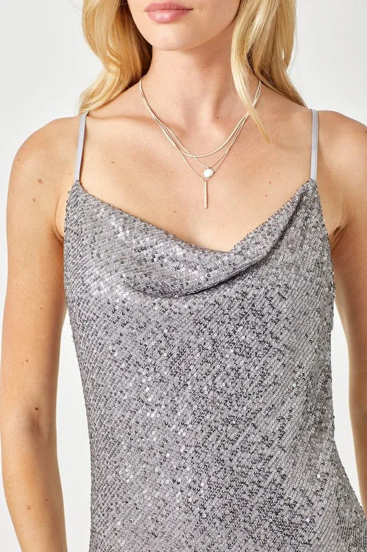 Sequin Slip Dress