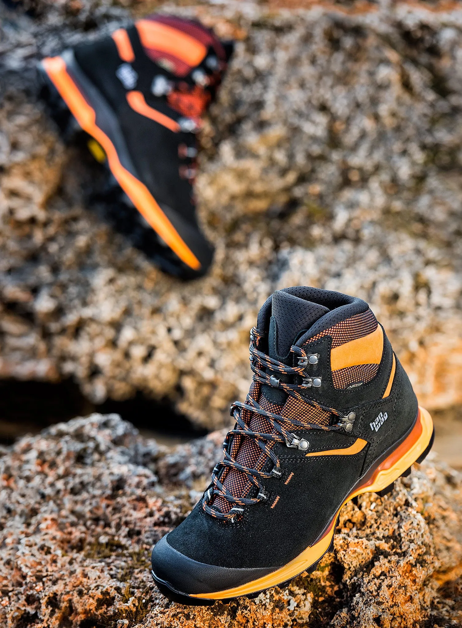 shoes Hanwag Tatra Light GTX - Black/Orange - men´s