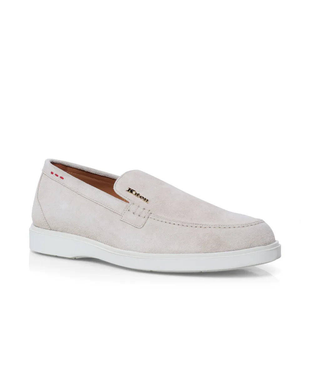 Suede Causal Loafer in Light Tan