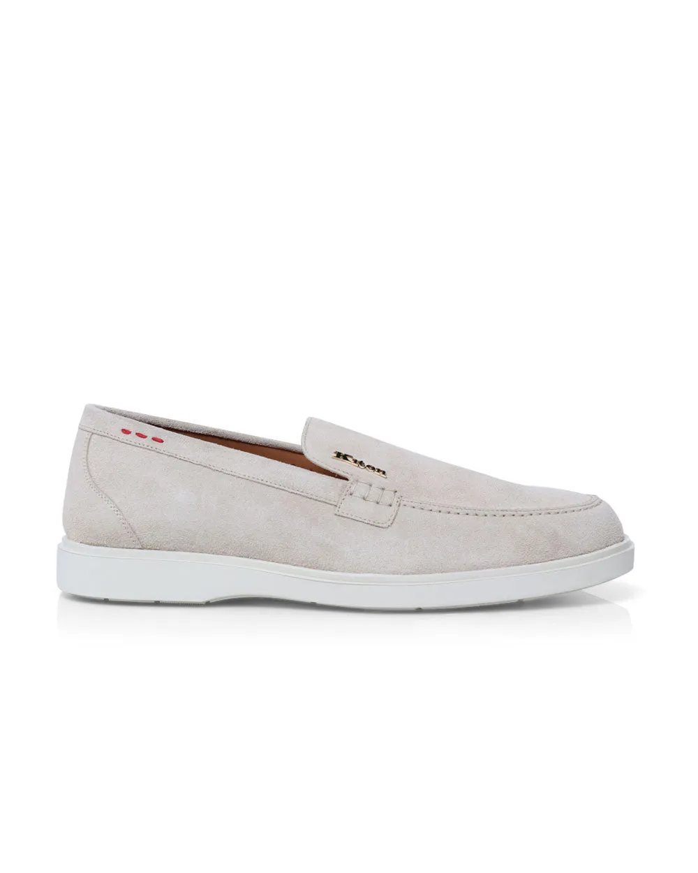 Suede Causal Loafer in Light Tan