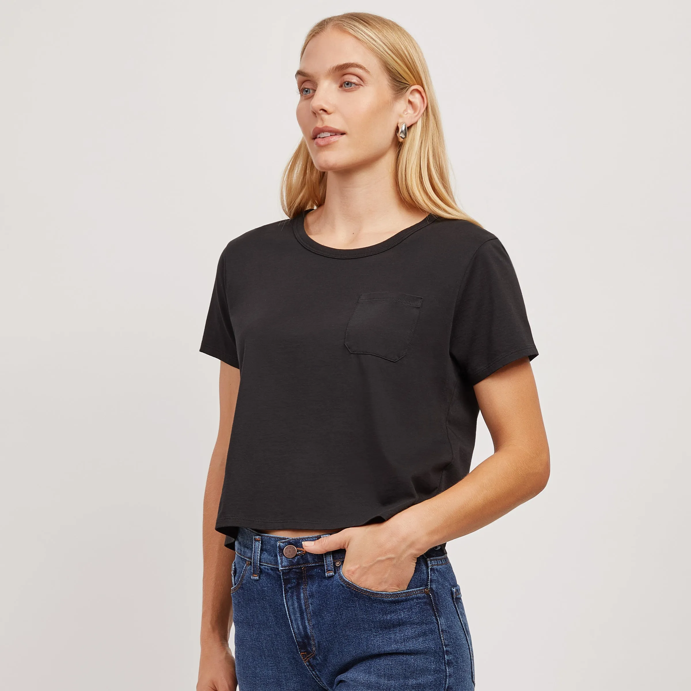 The Cotton Boxy Pocket Crew Neck Tee