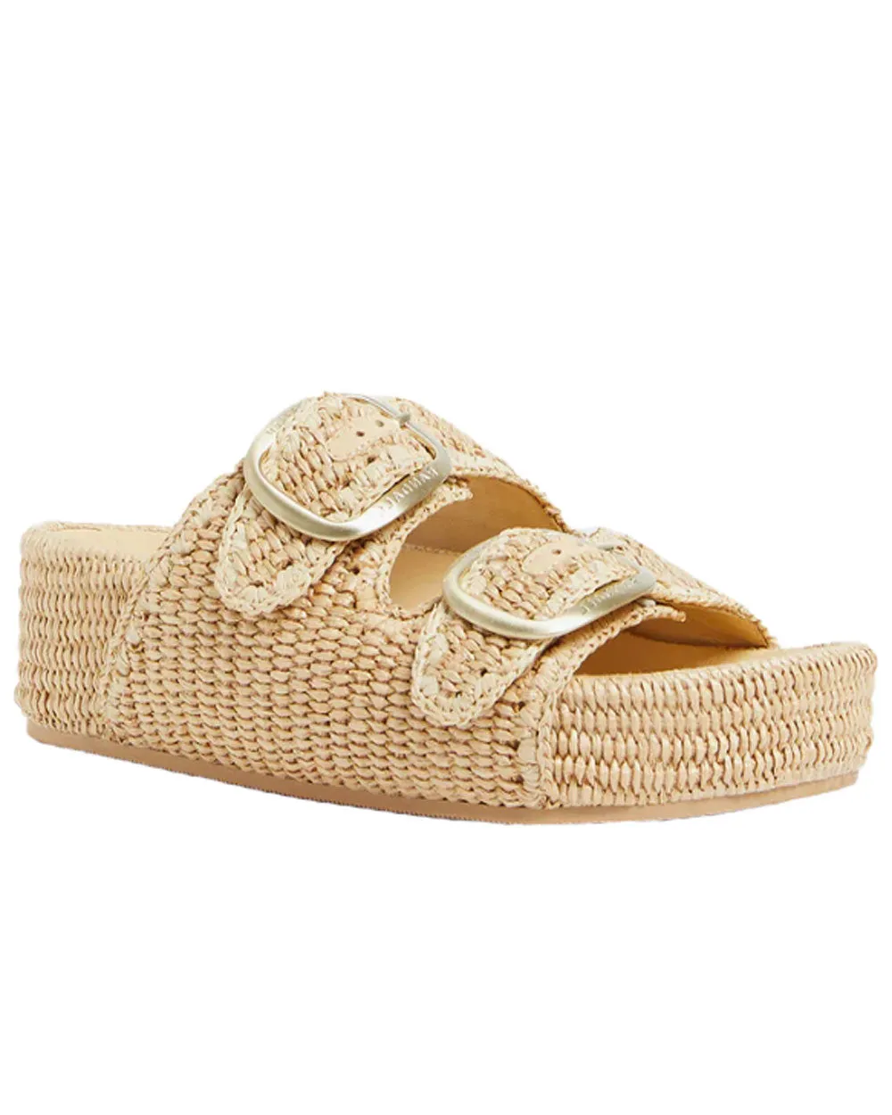 Theo Raffia Sandal in Natural