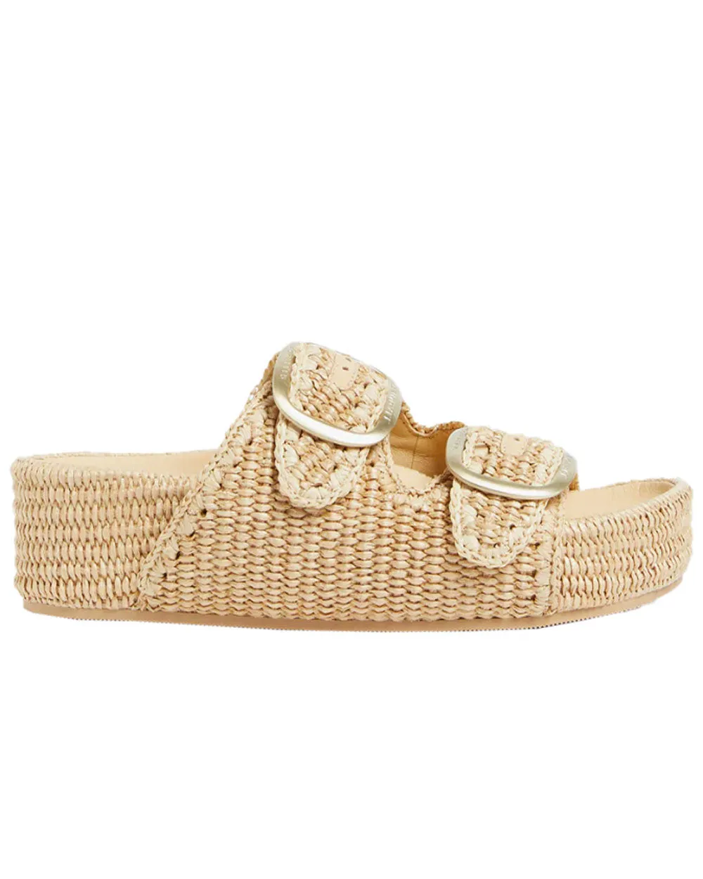 Theo Raffia Sandal in Natural