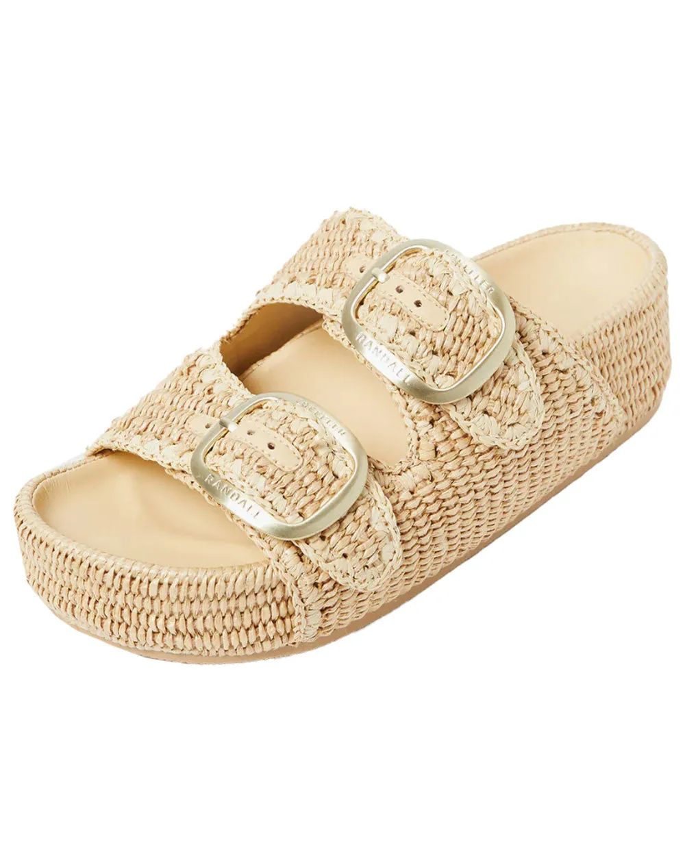 Theo Raffia Sandal in Natural