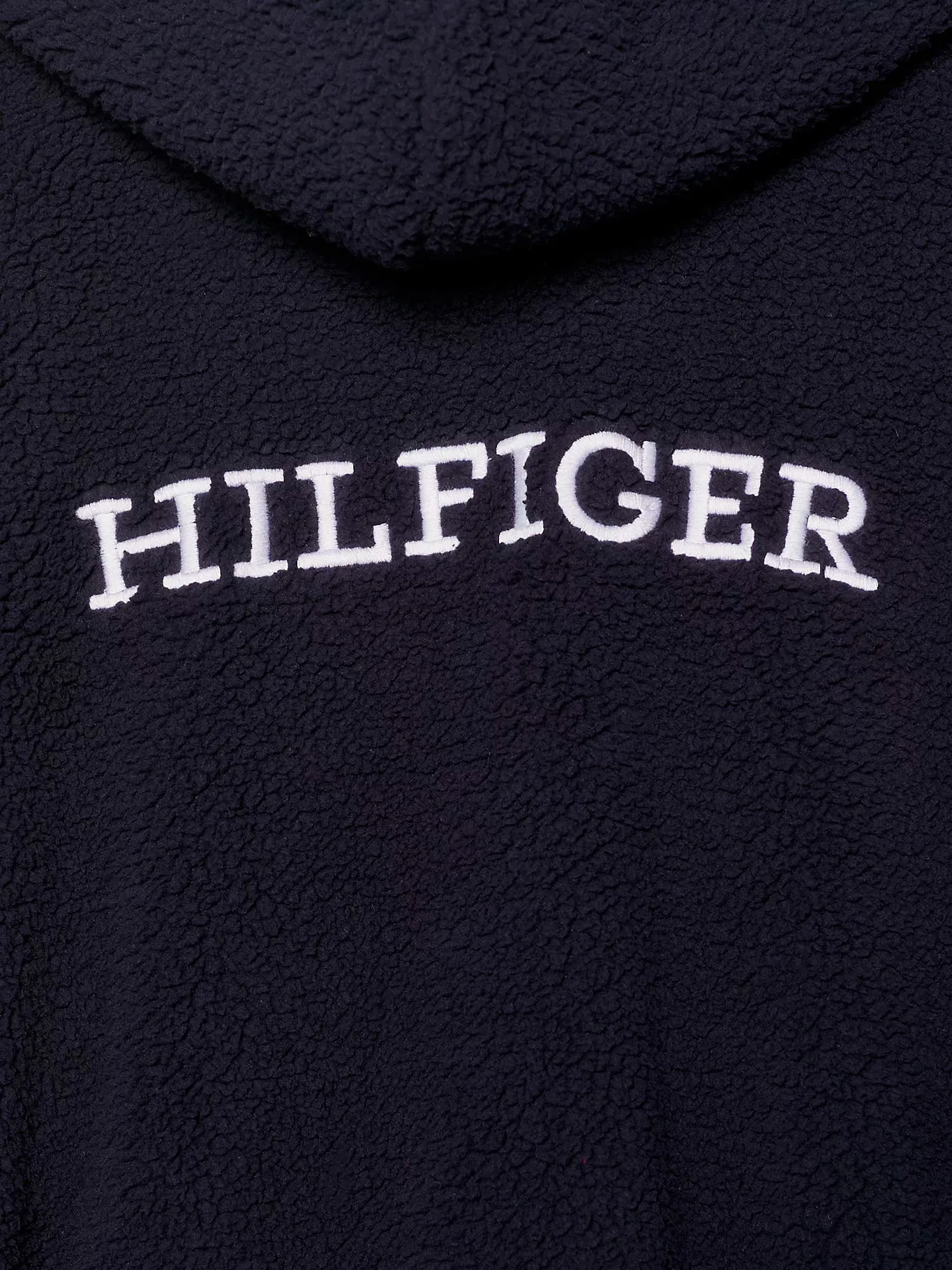 Tommy Hilfiger Kids Monotype Sherpa Fleece Hooded Bathrobe