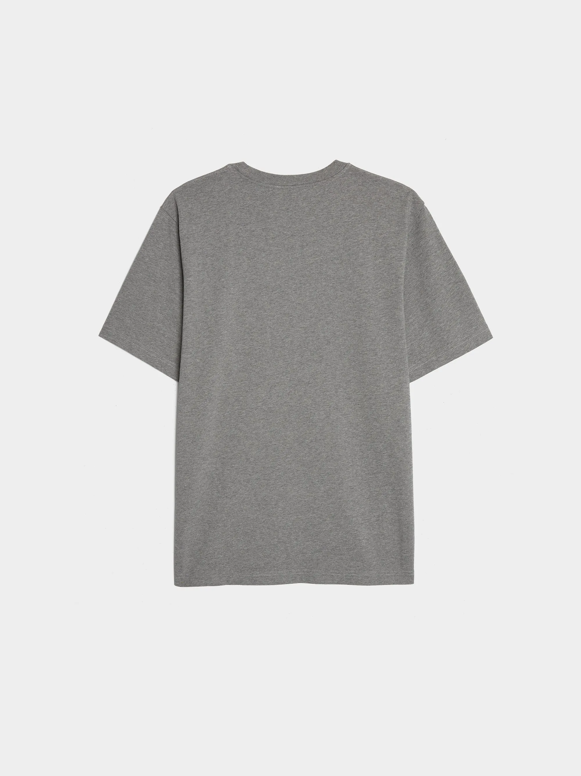 Tonal Fox Head Patch Comfort Tee Shirt, Medium Grey Melange