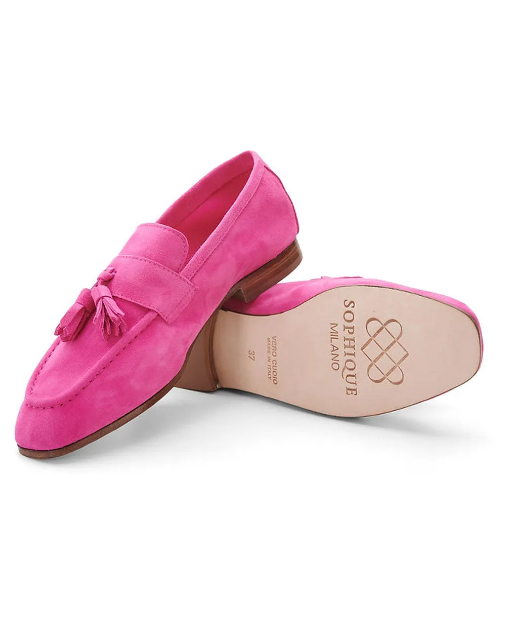 Trevi Tassel Loafer in Fushia