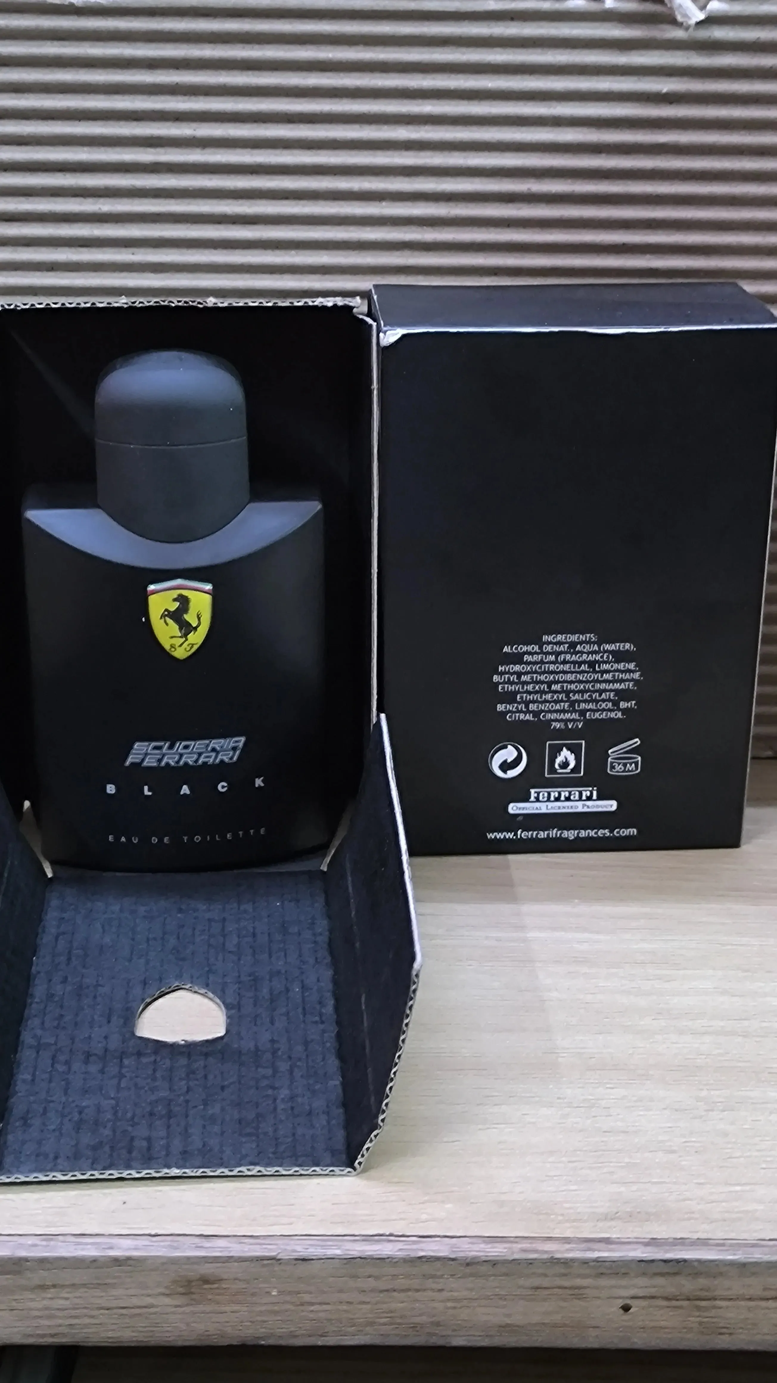 Unboxed Scuderia Ferrari Black EDT Perfume for Men 125 ml