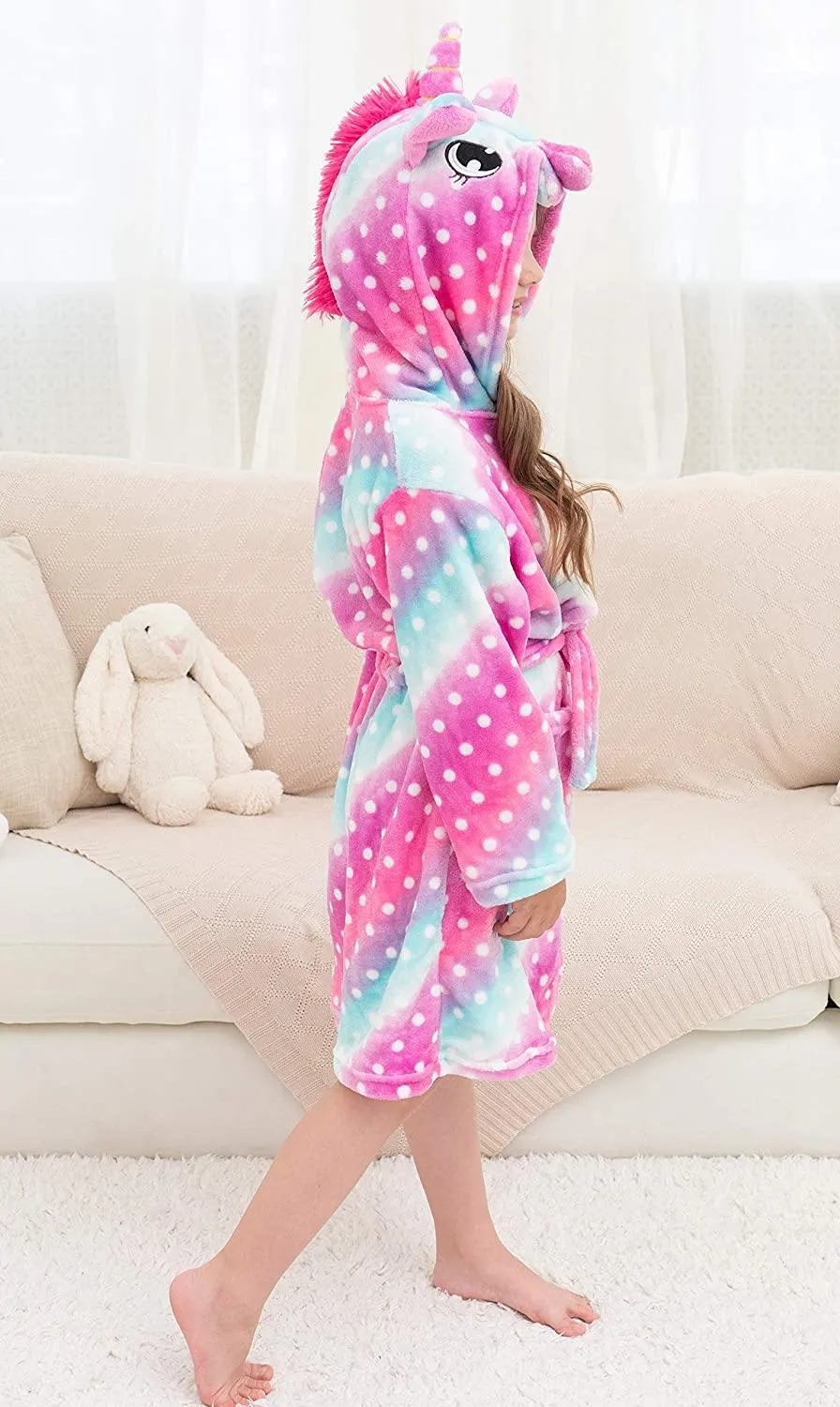 Unicorn Dots Bathrobe