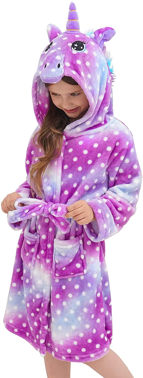 Unicorn Dots Bathrobe