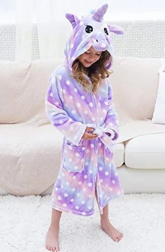 Unicorn Dots Bathrobe