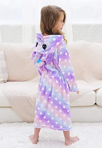 Unicorn Dots Bathrobe