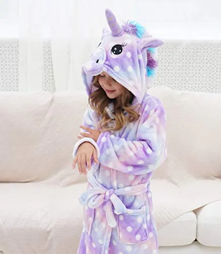 Unicorn Dots Bathrobe