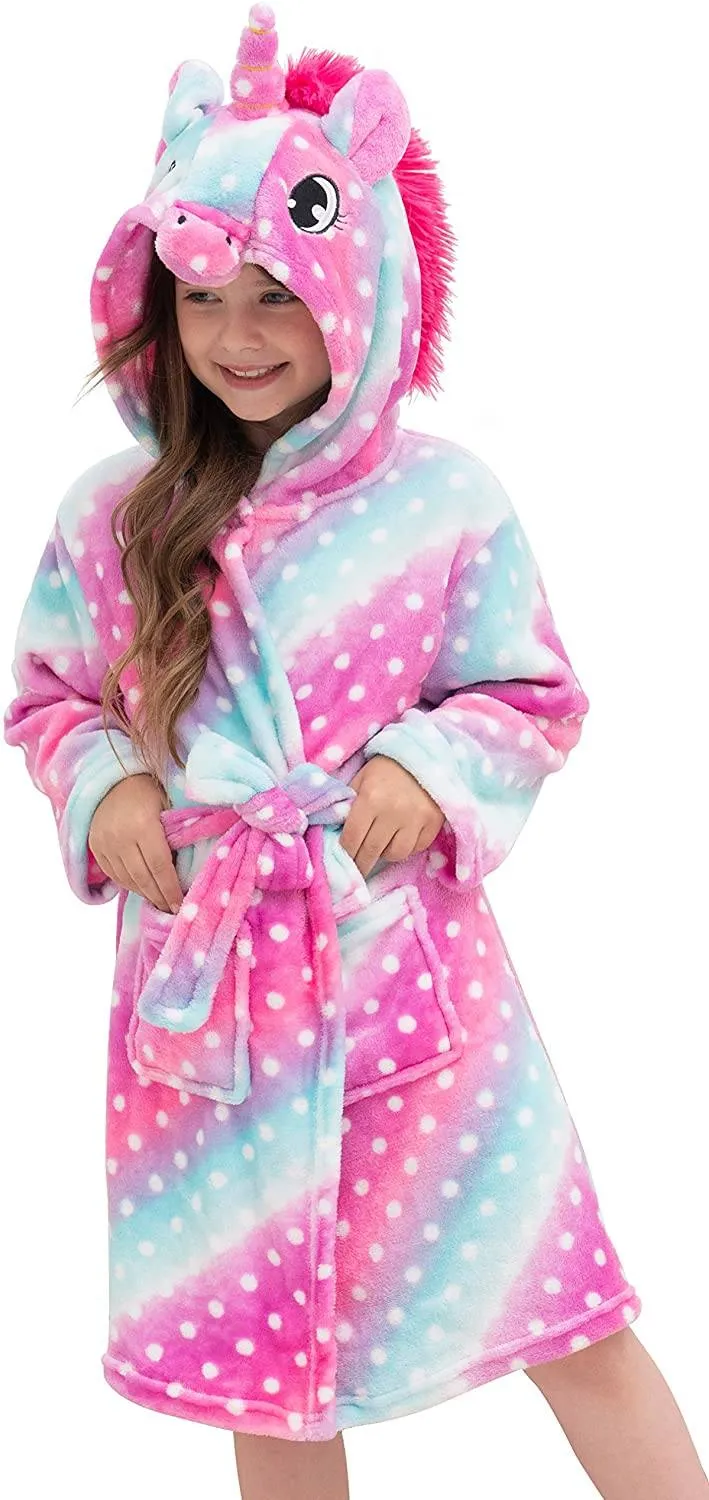 Unicorn Dots Bathrobe