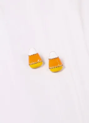 Wicked Candy Corn Stud Earring ORANGE