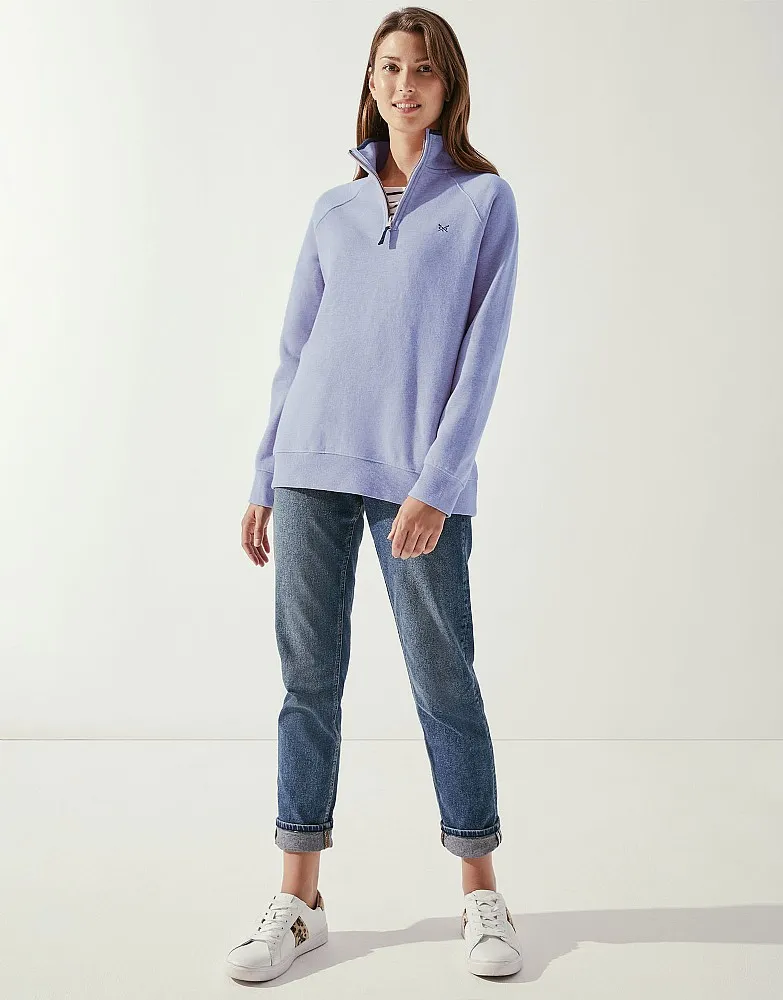 Women's Half Zip Sweatshirt from Crew Clothing Company