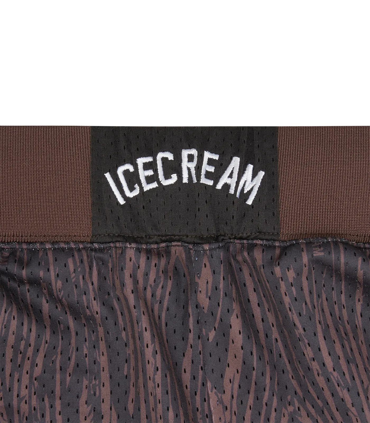 WOODGRAIN BASKETBALL SHORT - BROWN